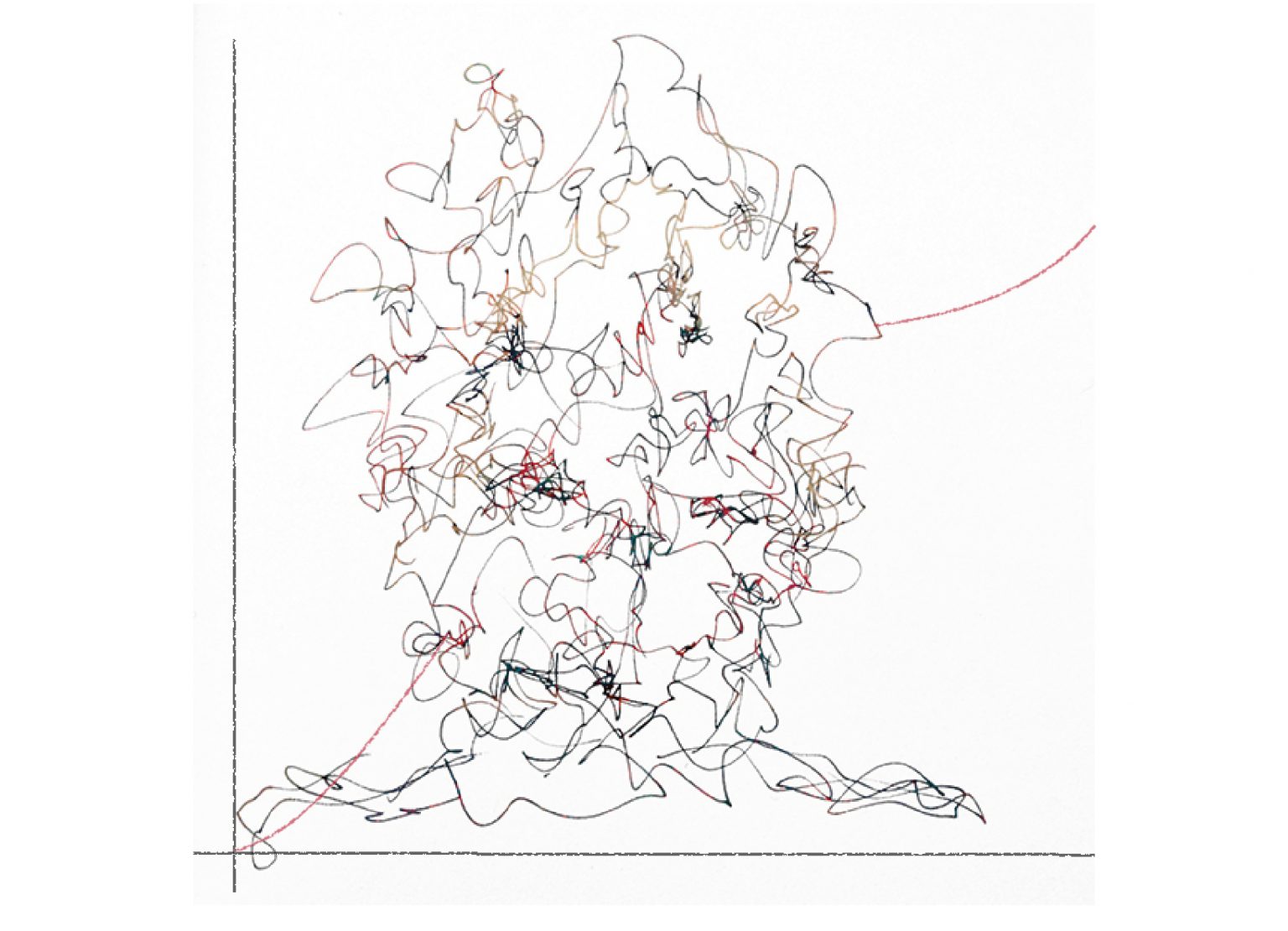scribbled image of a face